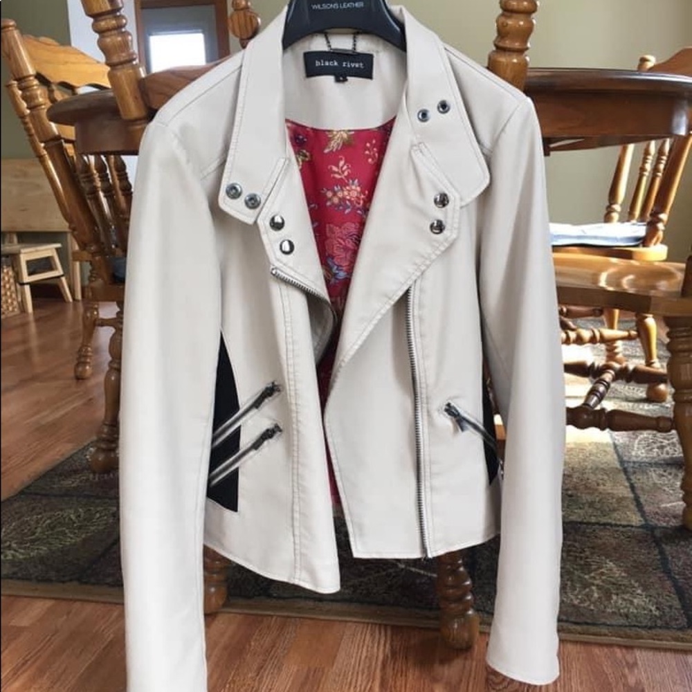 Black Rivet Leather Jacket